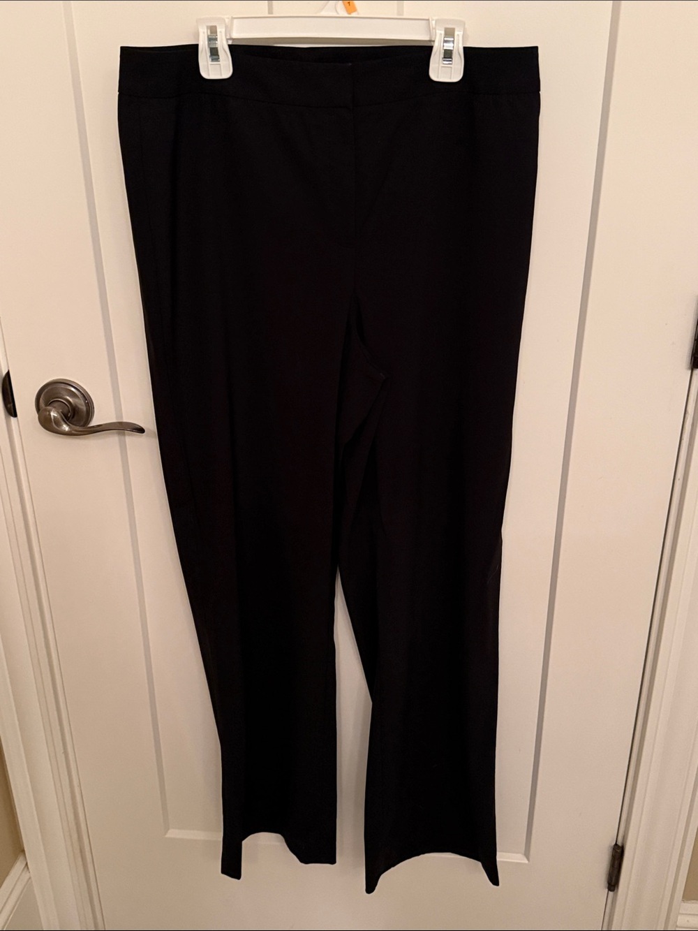 Lafayette 148 New York Black Straight-Leg Dress Trousers